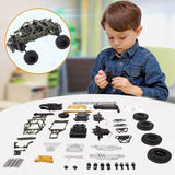 Fedalust Remote Control Car, DIY RC Cars Kit, 1:18 2.4GHz RC Truck, Building Toys Stem Toys for Men Kids Fedalust