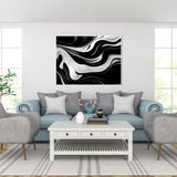 PUAGEMTI Diamond Art Kit for Adults, Abstract Black White Swirls Diamond Painting for Adults Beginners, DIY 5D Diamond Art Painting Kits Craft for Home Wall Decor 12x16 Inch Frameless PUAGEMTI