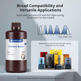 ANYCUBIC 14K 3D Printer Resin, Superior Precision Texture Resin, Model Matte Finish, Lower-Odor, Upgraded Toughness 3D Printing Resin for All LCD Resin 3D Printers (Grey, 1kg) ANYCUBIC