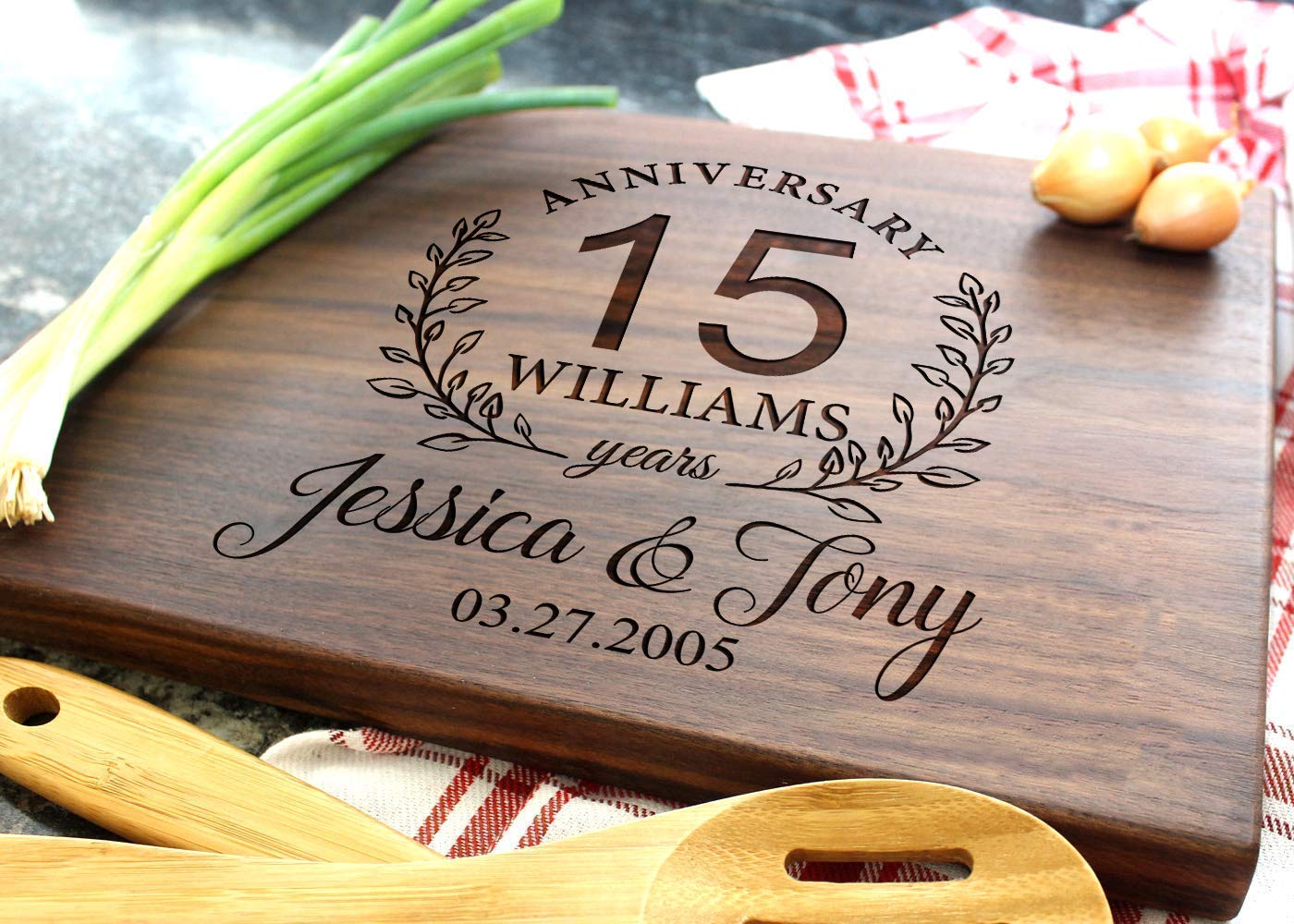 Anniversary Gifts, Personalized Cutting Boards for Wedding Gift, Bridal Shower, Engagement, Housewarming Gift, Gift for Parents, Couple or Bride and - WoodArtSupply