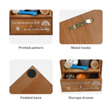 Favonuovy Pet Memorial Shadow Box Keepsake 9.25x13 Dog Memorial Gifts for Loss of Dog Death Sympathy and Remembrance Gift Large Pet Picture Frame Display Case with Deep Rainbow Bridge Drawer Favonuovy