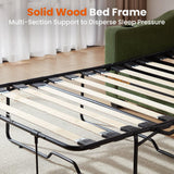 CHIC HOUSE Pull Out Sofa Bed, Full Size Sleeper Sofa, 2-in-1 Convertible Corduroy Couch with USB Charging, Memory Form Couch for Living Room, Apartment and Small Space CHIC HOUSE