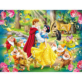 5D Diamond Art by Number Kit, Full Drill Princess Snow White and Prince Seven Dwarfs Flowers Rhinestone Embroidery Cross Stitch Supply Arts Craft Canvas Wall Décor 12x12 30x40 cm Better Selection