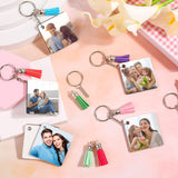 Modacraft Sublimation Keychain Blanks, 80Pcs Sublimation Keychain Making Kit with Square Heat Transfer Blanks, Tassels, Keychain Rings, Jump Rings for Keychain Project Thanksgiving Christmas Gift Modacraft