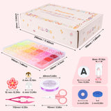 Pizooro Friendship Bracelet Kit with 96 Colors,13440 Clay Beads,1470 Letter Beads for Jewelry Making - 5 Styles of Round Alphabet, Number& Pattern Beads with 4 Elastic Strings, Crafts Gift for Teens Pizooro
