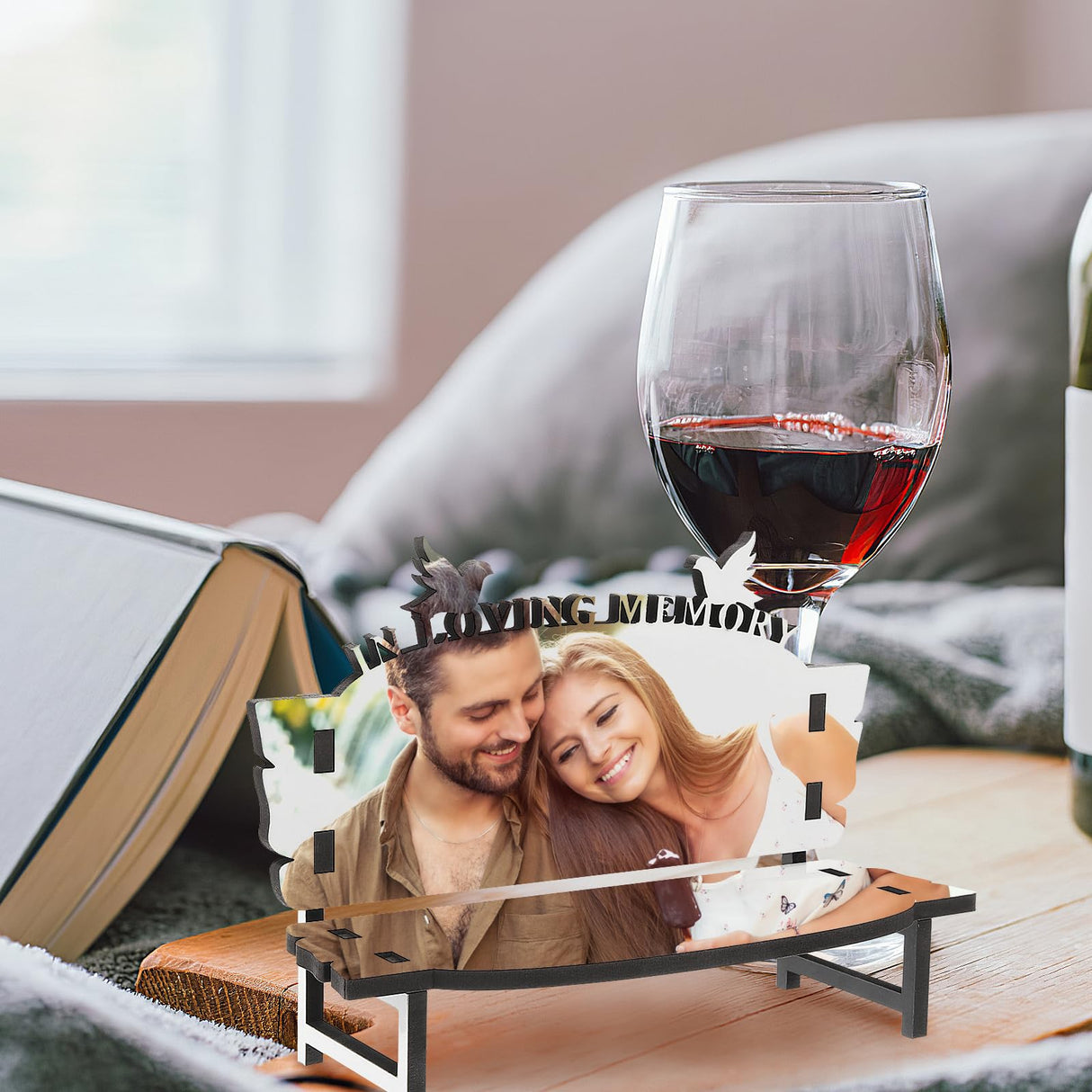 Ipetboom Office Practice White Embryo DIY Crafts Sublimation Blank Chair Decor Table Ornament DIY Chair Craft Sublimation Photo Bench Sublimation Decoration Wooden Doll House Dining Table Ipetboom