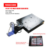 TIANIUSEEN Screen Printing Kit Silk Printing Press Equipment Material 3 Color 4 Station Screen Printer Screen Printing Flash Dryer Drying Cabinet and UV Exposure Unit for T-Shirt DIY Tianiuseen