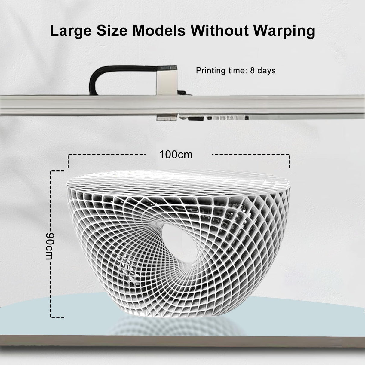 YOUSU 3KG ABS+ Filament 1.75mm, 3D Printer Filament ABS Plus, Spool (6.6 LBS) 3D Printing Filament for 3D Printers,White Yousu