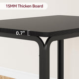 GarveeHome Kitchen Dining Room Table Chair Set for Small Space, Indoor Modern Dinette Set, Square Dinner Table Set for Dinette, Breakfast (Black, Dining Table with 4 Chairs) GarveeHome