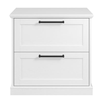 Bush Furniture Westbrook 2 Drawer Lateral File Cabinet in White Ash | Versatile Storage for Home Office and Living Room - WoodArtSupply