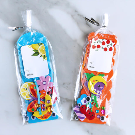 Winlyn 36 Sets Cute Crafts Kits DIY Colorful Whimsical Bookmarks Decorations Art Sets Fruits Sweet Treats Animals Sun Rainbow Foam Stickers for Kids Classroom Activities Reading Rewards Party Favors Winlyn