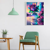 ARPADAMO Rose Diamond Art Kits for Adults,5D Flowers Diamond Painting DIY Diamond Art Diamond Painting Kits for Adult,Round Full Drill Diamonds, Diamond Art Kits for Home Decor-12x16inch ARPADAMO