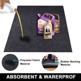 AiBOB Oil Spill Mat, 36 X 48 inches, Garage Floor Mat Under Car, Waterproof Backing Absorbent Pad Protects Floor, Durable, Reusable, Black AiBOB