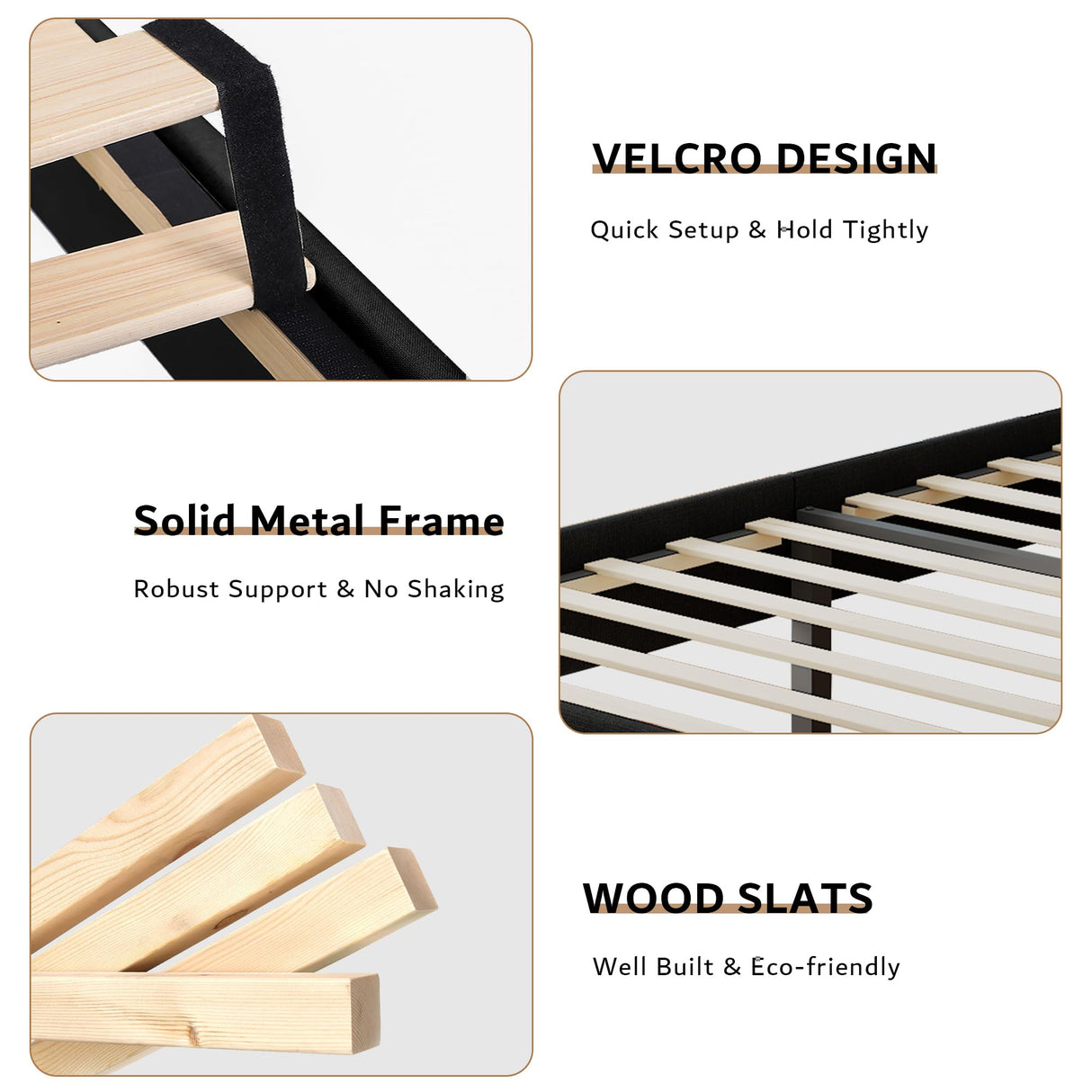 iPormis Twin Bed Frame with 16" Comfort Wingback & Charging Station, Upholstered Platform Bed with Button Tufted Storage Headboard, Solid Wood Slats Support, No Box Spring Needed, Black iPormis