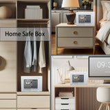 Yuanshikj Electronic Deluxe Digital Security Safe Box Keypad Lock Home Office Hotel Business Jewelry Gun Cash Use Storage (Silver 1) Yuanshikj