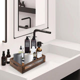 Hyuetrsa Rustic Countertop Nesting Basket with Handle Wooden Countertop Baskets Set for Countertop, Fruit, Veggies, Kitchen,Gift Basket Small Decorative Wood Wire Containers with Handle Set of 2 Hyuetrsa