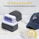 OFFNOVA Hat Heat Press Machine for Caps with 4 Heating Levels & Auto-Off, Hat Heat Press with Curved Heating Plate for Vinyl, Sublimation, Heat Transfer Projects OFFNOVA