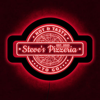 Custom Pizza Neon Sign, Pizzeria Neon Sign, Personalized Pizza Sign, Pizza Led Sign, Pizzeria Sign, Restaurant Neon Sign, Pizzeria Decor - WoodArtSupply