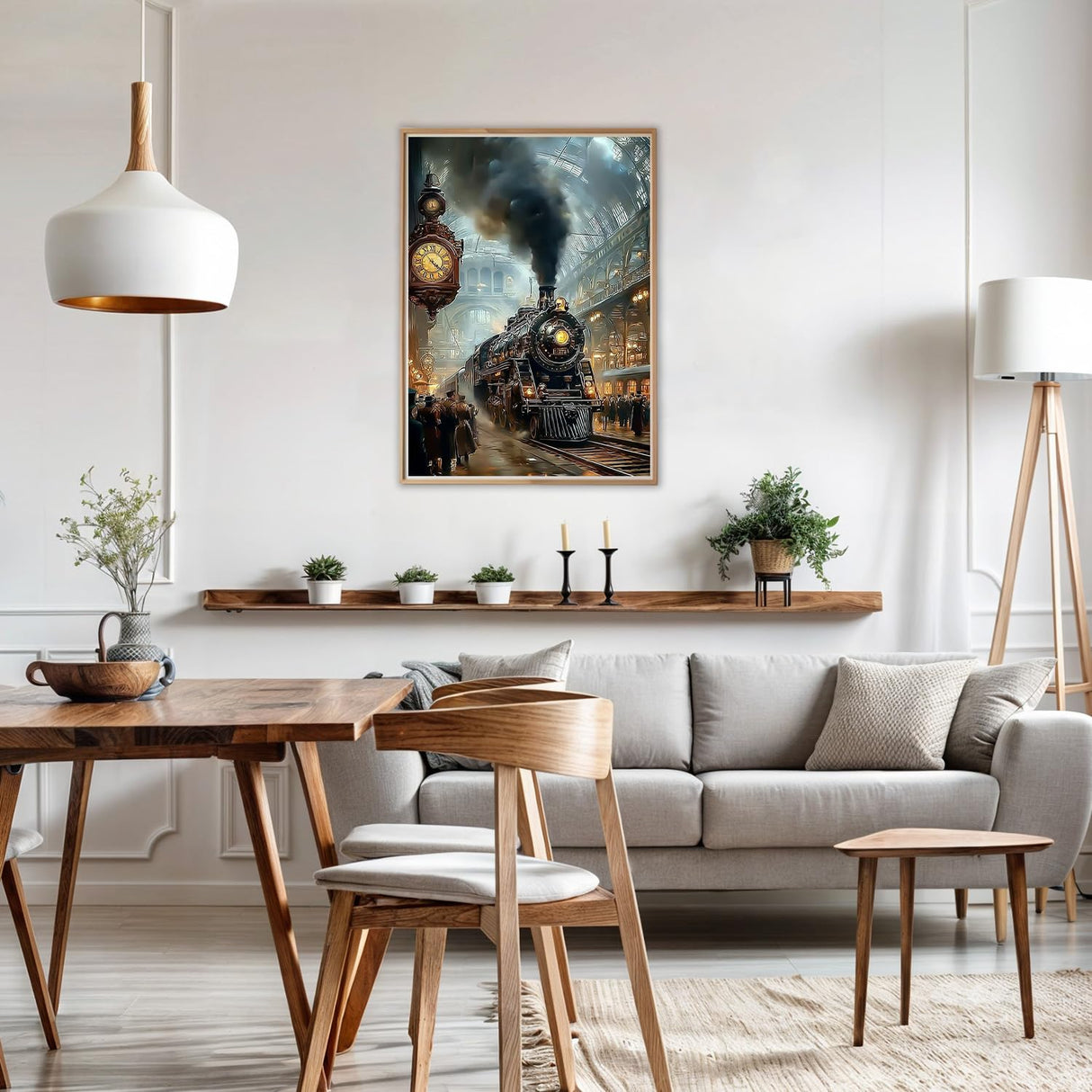 AIRDEA Train Diamond Art Painting Kits for Adults,Diamond Painting 12x16in,DIY Gem Art Kits AIRDEA