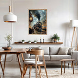 AIRDEA Train Diamond Art Painting Kits for Adults,Diamond Painting 12x16in,DIY Gem Art Kits AIRDEA