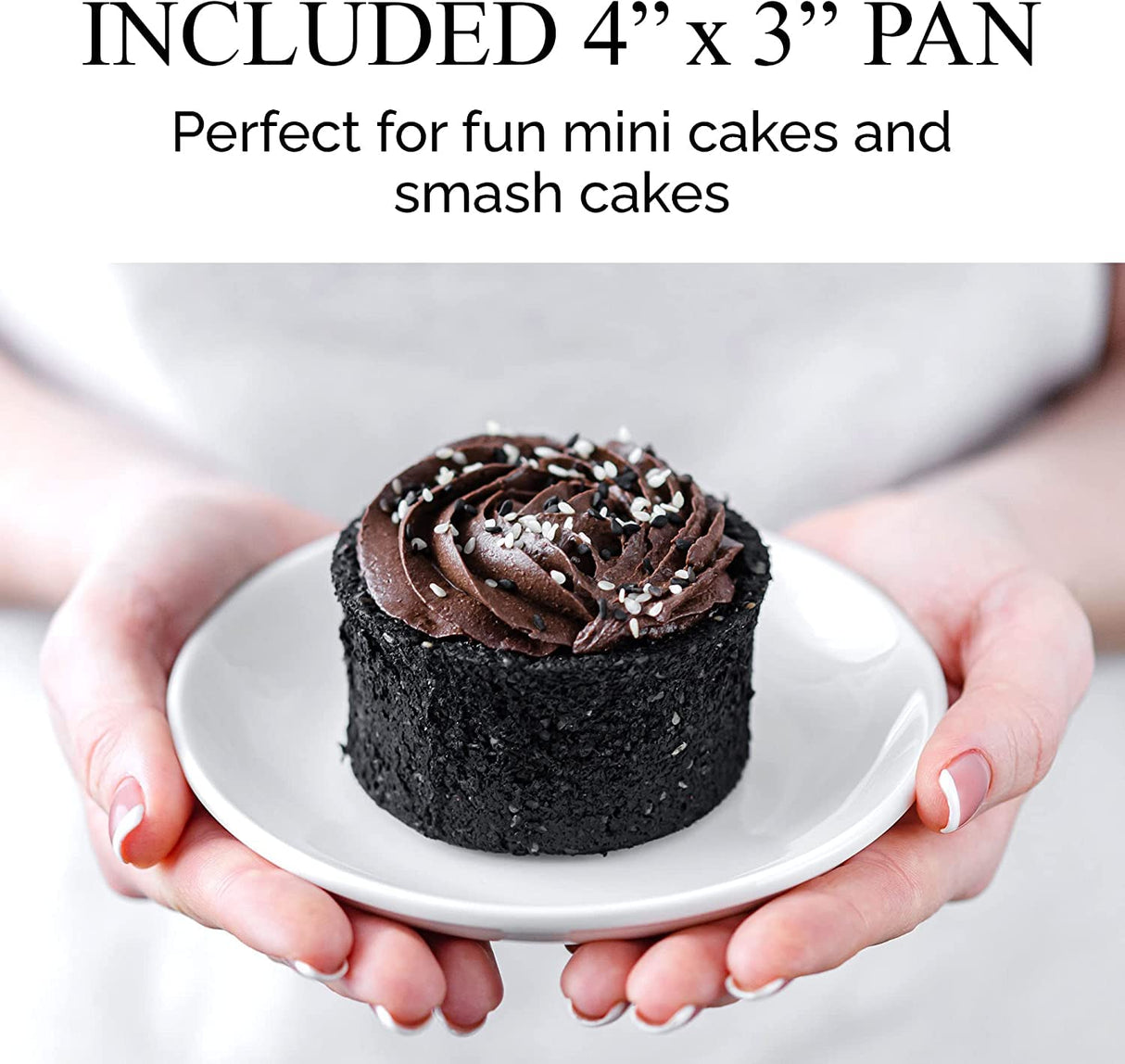 Aunt Shannon's Kitchen Tall Round Cake Pans - 4-inch, 6-inch, 8-inch Cake Pan Set for 3-Tiered Cake - Aluminum Cake Pans Sets for Baking Wedding or Birthday Cakes and More Aunt Shannon's Kitchen