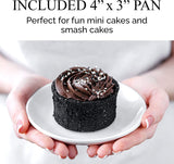 Aunt Shannon's Kitchen Tall Round Cake Pans - 4-inch, 6-inch, 8-inch Cake Pan Set for 3-Tiered Cake - Aluminum Cake Pans Sets for Baking Wedding or Birthday Cakes and More Aunt Shannon's Kitchen
