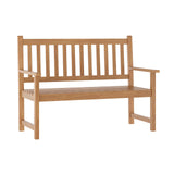 Flash Furniture Adele Commercial Grade Indoor/Outdoor Patio Acacia Wood Bench, 2-Person Slatted Seat Loveseat for Park, Garden, Yard, Porch, Set of 1, Brown Flash Furniture