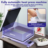 Heat Press, 16x20 Power Heat Press Machine, Fast Heating, High Pressure Heat Press Machine for T-Shirt, Digital Industrial Sublimation Printer for Heat Transfer Vinyl, Easy to Use, White Maxmartt
