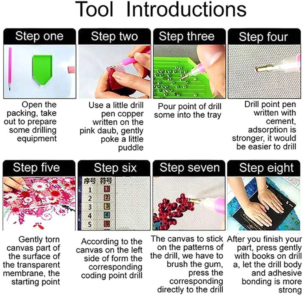 vodwml DIY 5D Diamond Painting Anime by Number Kits Full Drills for Adults, Cross Stitch Crystal Rhinestone Embroidery Pictures Arts Craft for Home Wall Decor Gift.(G-M-R-57-30X40) vodwml