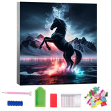 Lophomie Diamond Art Kits for Adults, 5D DIY Horse Diamond Painting Kits for Adults Beginners, Diamond Dots Kits Gem Arts Crafts for Home Wall Decor 14x14 Inch Lophomie
