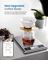 RENPHO Digital Food Scale with Nutritional Calculator, Smart Food Kitchen Scale, Food Weight Scale Grams and Ounces for Weight Loss, Calorie, Macro and Cooking, Stainless Steel RENPHO