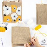 Innoviato - Punch Needle Kit for Beginners – Complete Embroidery Tote Bag Set for Adults & Kids with Easy Instructions & Video Tutorial, Includes a Unique Pattern Generic