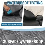 H.VERSAILTEX 100% Waterproof Recliner Chair Cover Nonslip Recliner Cover Stay in Place Electric Power Lift Recliner Slipcovers Fitted Standard Large Power Lift Recliner with Side Pocket,Grey/Beige H.VERSAILTEX