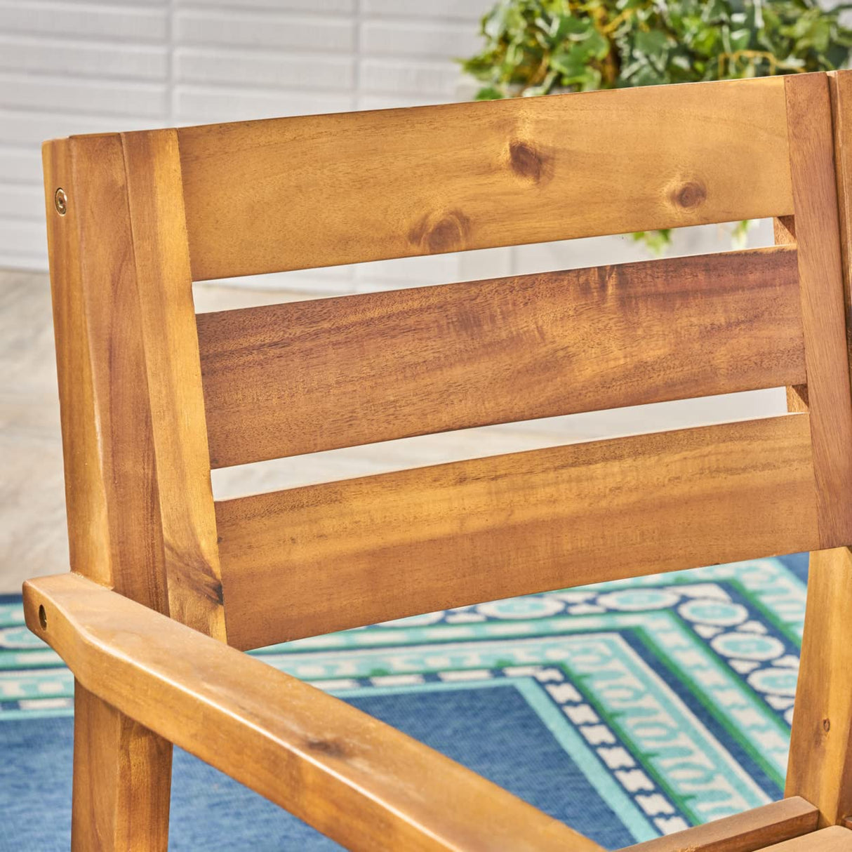 Christopher Knight Home Solomon Outdoor 5 Piece Acacia Wood Dining Set, Teak Finish Christopher Knight Home