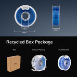 AMOLEN 3D PLA Printer Filament, 1.75mm Glow in The Dark Shiny Firefly Blue PLA Filament for 3D Printing, Best with UV Lamps, 1kg Spool (2.2lbs), Dimensional Accuracy +/- 0.02 mm, Fit Most 3D Printers AMOLEN