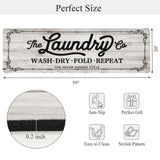 Pauwer Laundry Room Rug Runner 20"x60" Waterproof Rubber Laundry Mat Non Slip Kitchen Mats for Floor Washable Floor Mat Runner Rug for Farmhouse Mudroom Washroom Bathroom Decor Pauwer