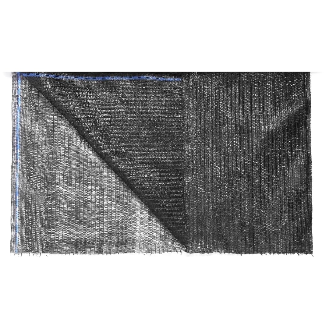 WindscreenSupplyCo] 40% 6.5' x 15 FT Pre-Cut Eyelets Shade Cloth Sunblock Shade UV Resistant Net for Garden Greenhouse Flower Plant, Black WindscreenSupplyCo