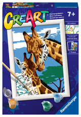 Ravensburger Cute Giraffes Paint by Numbers Kit for Kids - 23615 - Painting Arts and Crafts for Ages 7 and Up Ravensburger