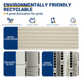 UDPATIO Outdoor Storage Shed 5x3 FT, Resin Garden Shed for Bike, Garbage Can, Tool, Plastic Outside Sheds & Outdoor Storage Storage Box with Lockable Door for Backyard, Patio, Lawn, Sandstone UDPATIO