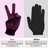 HTVRONT Heat Resistant Gloves for Sublimation - 2Pcs Heat Gloves for Sublimation with Silicone Bumps, Heat Resistant Work Gloves for Women, Universal Fit Size HTVRONT