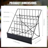 4-Tier Tabletop Book Display Rack, Magazine and CD Holder, 16.14 x 17.95 x 17.24 inches HBUYGF