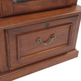 American Furniture Classics Model Wood Gun Display Cabinet, Brown American Furniture Classics