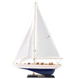 NAUTIMALL Wooden Sailboat Decor Ship Model 19" Enterprise Replica Nautical Gift for Kids Boys NAUTIMALL