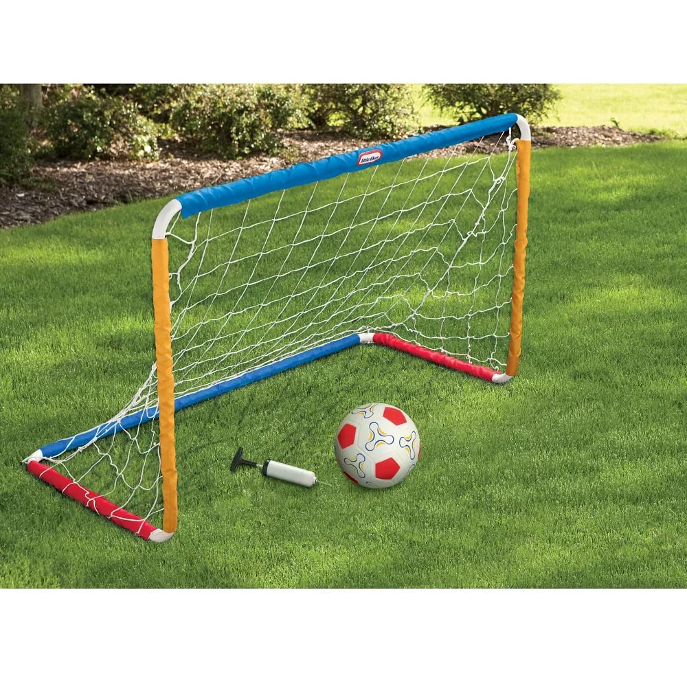 Little Tikes Easy Score Soccer Set Game Outdoor Toys for Backyard Fun Summer Play - Goal with Net, Ball, and Pump Included - Lawn Activities for Kids, Toddlers, Boys Girls Ages 2+ Little Tikes
