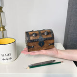 Nautical Cove Treasure Chest Keepsake and Jewelry Wood Box - Toy Treasure Box (5 x 3 x 3.25) Nautical Cove