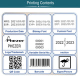 Phezer P15 Handheld Inkjet Printer for Flat Surface 0.5 Inch Nozzle for QRCode Barcode Production Date Time Logo Batch Number Print On Glass Bag Carton Box Wood Cloth Plastic Cable (25 Languages) Phezer
