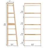 HITNET Bamboo 4-Tier Ladder Shelf - Versatile Storage & Display Rack for Home & Office HITNET