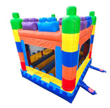 Crossover Building Blocks Inflatable Bounce House, Bouncy Jump Castle for Kids and Toddlers, Outdoor Birthday Party Jumping Bouncer, Commercial-Grade, Without Blower, 13 x 12 x 14.5 Ft Pogo Bounce House