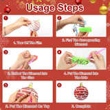 Hoxxu 10pcs Christmas Diamond Art Coasters Kit, 5D Christmas Diamond Painting Kits with Stand, Ideal for Cups, Wine Glasses, Perfect for Holiday Decor Table Setting Hoxxu