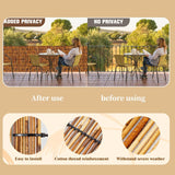 Natural Bamboo Fencing Rolls 2FT 4FT 6FT 8FT 9FT 16.4FT Decorative Bamboo Fence Screen Curtain Balcony Fence Bamboo Screen Fencing for Outdoor Backyard Patio（Brown） WoodArtSupply